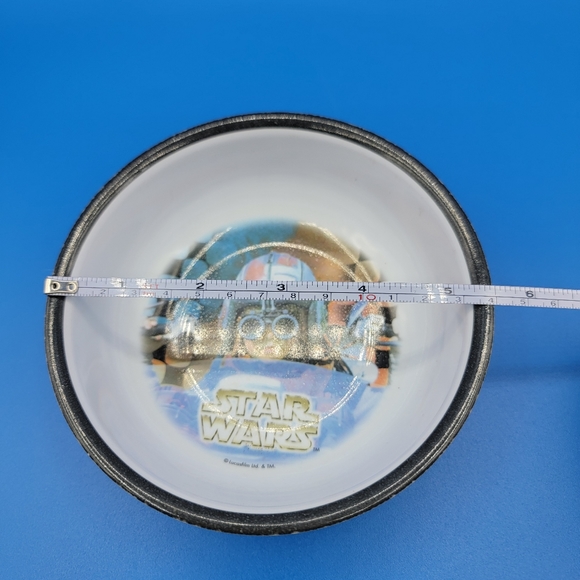 Vintage Star Wars Bowl Plastic Anakin Skywalker Zak Designs Kids Bowl Pod Racing - Picture 4 of 6